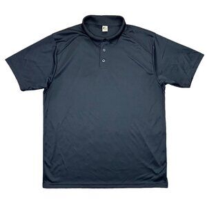C2 Sport Men's Polo Shirt Size XL Navy Short Sleeves Collared Polyester GUC